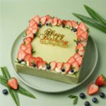 Strawberry Pandan Cake | 10" x 10" Square